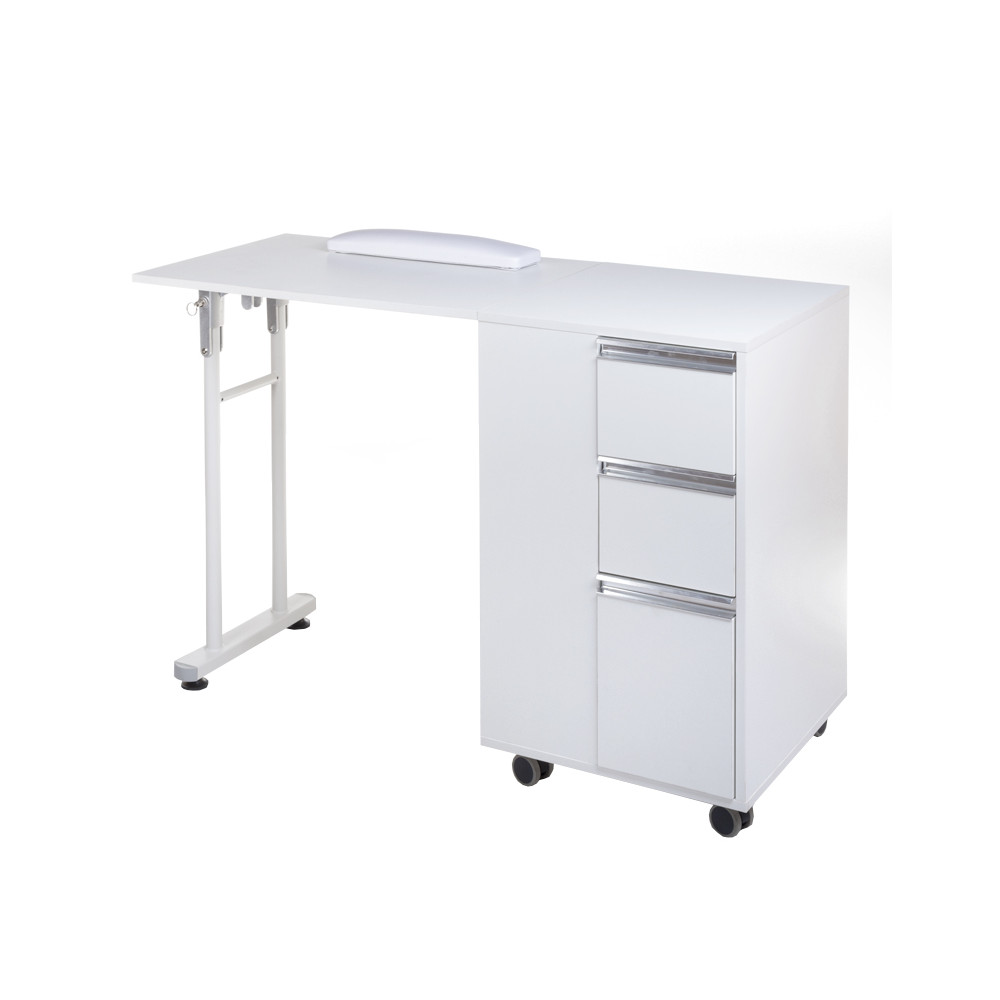 Stolik do manicure składany BD-3802 BIAŁY