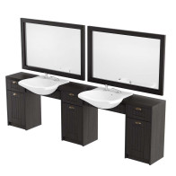 RETRO Konsoleta barberska podwójna