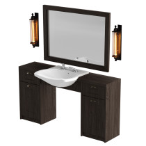 RETRO Stanowisko barberskie pojedyncze ExpressLine