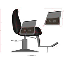 GREGOR Fotel barberski