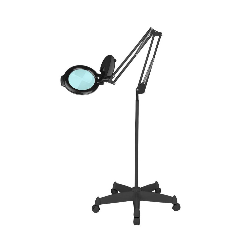 Lampa lupa led Glow Moonlight 8012/5" black ze statywem