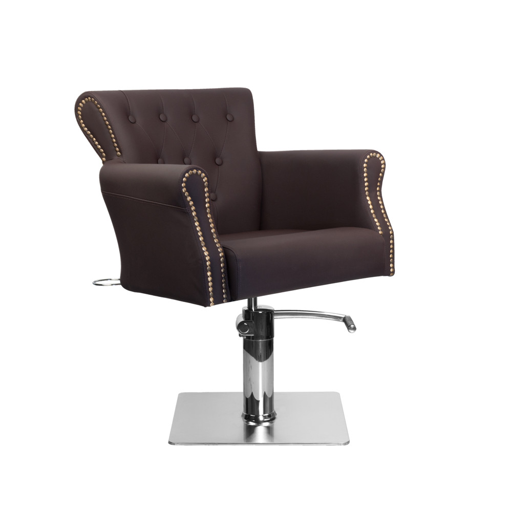 Hair System fotel fryzjerski BER 8541 brązowy