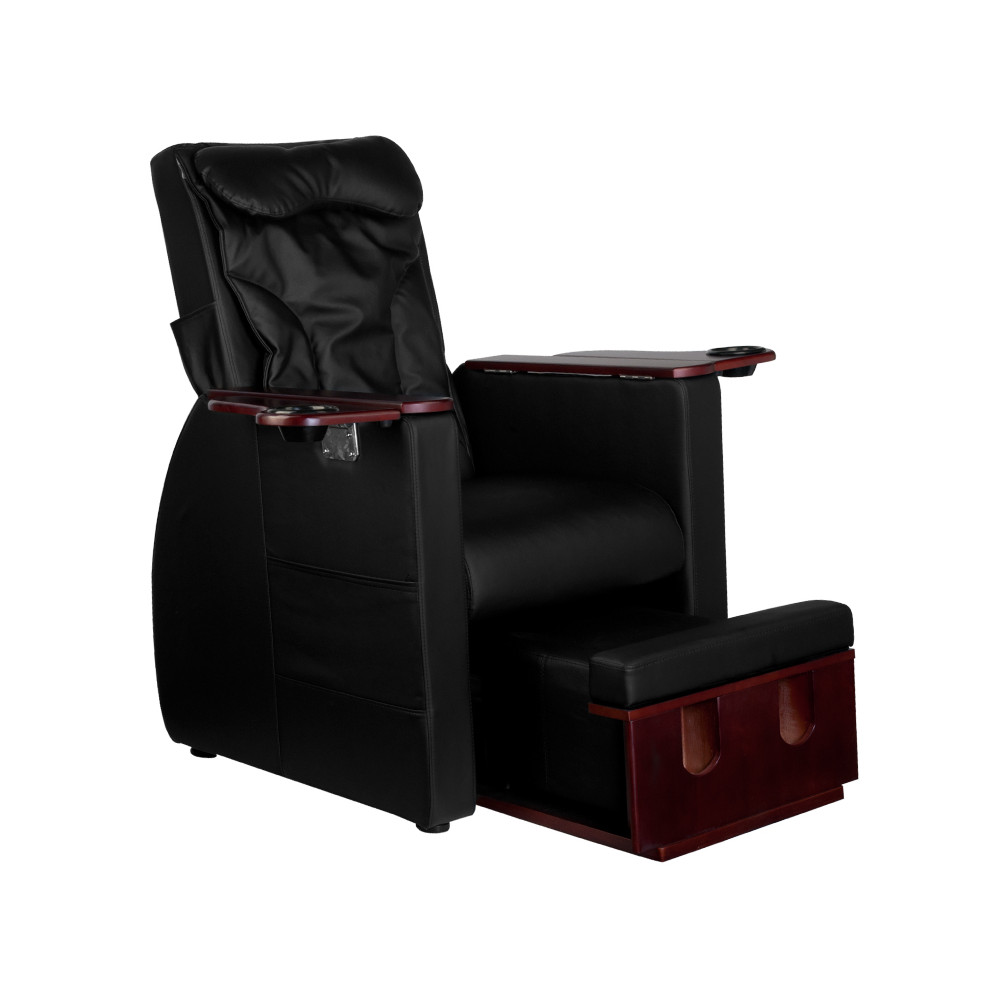 Fotel spa do pedicure z masażem pleców Azzurro 101 czarny