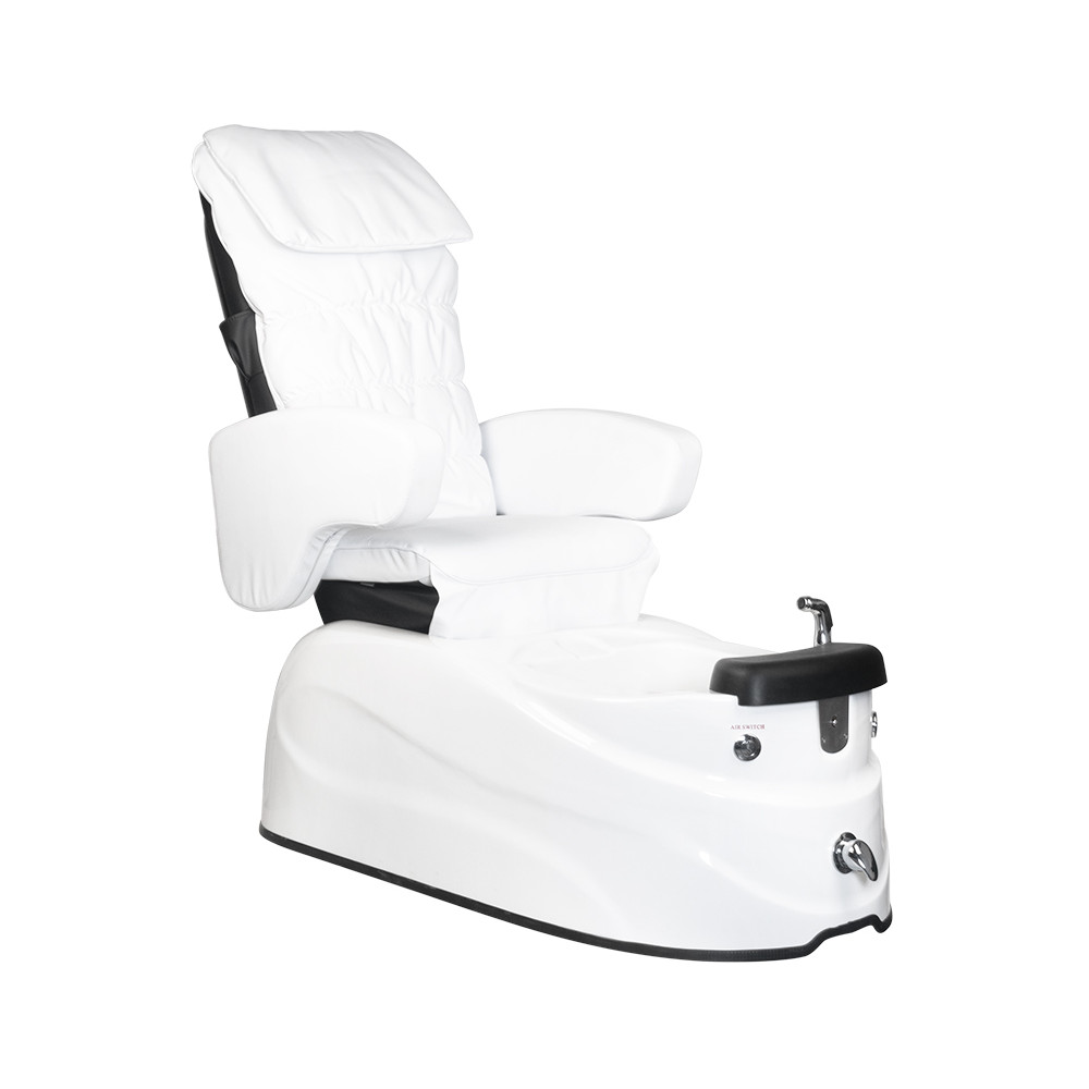 Fotel pedicure spa AS-122 white z funkcją masażu i pompą 