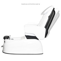 Fotel pedicure spa AS-122 white z funkcją masażu i pompą 
