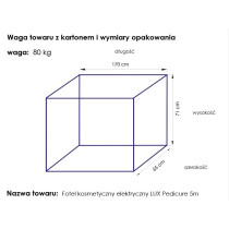 Fotel kosmetyczny elektr. Lux pedi 5M 