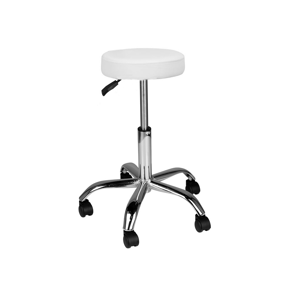 Taboret kosmetyczny AM-310 biały