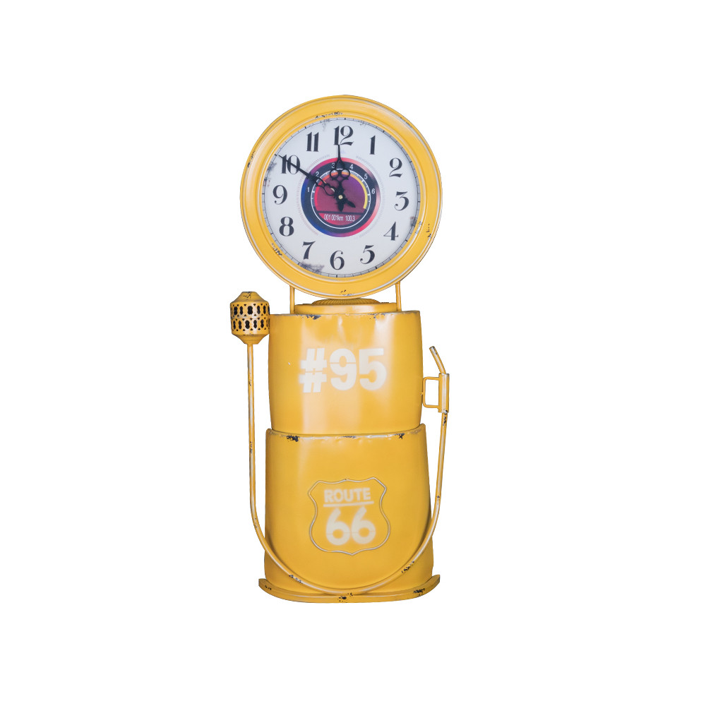 Zegar dekoracja dystrybutor żółty