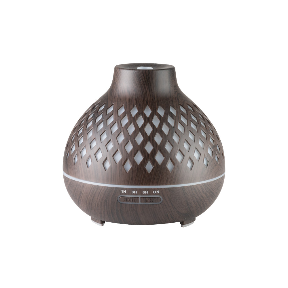 Aroma dyfuzor nawilżacz powietrza spa 10 dark wood 400 ml + timer