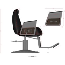 GREGOR Fotel barberski