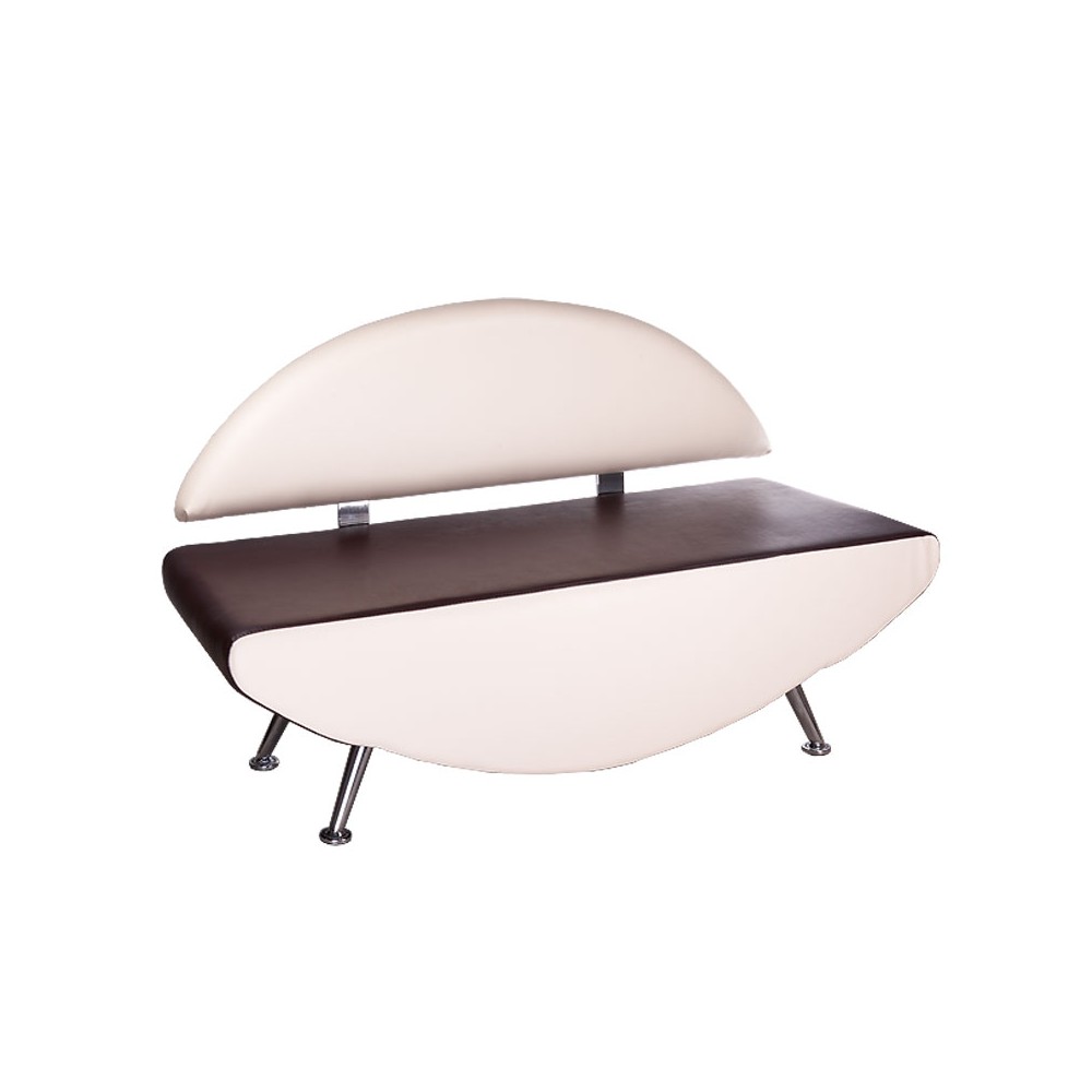 Kanapa do poczekalni Carini BD-6710 krem-brąz