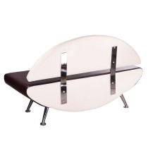 Kanapa do poczekalni Carini BD-6710 krem-brąz