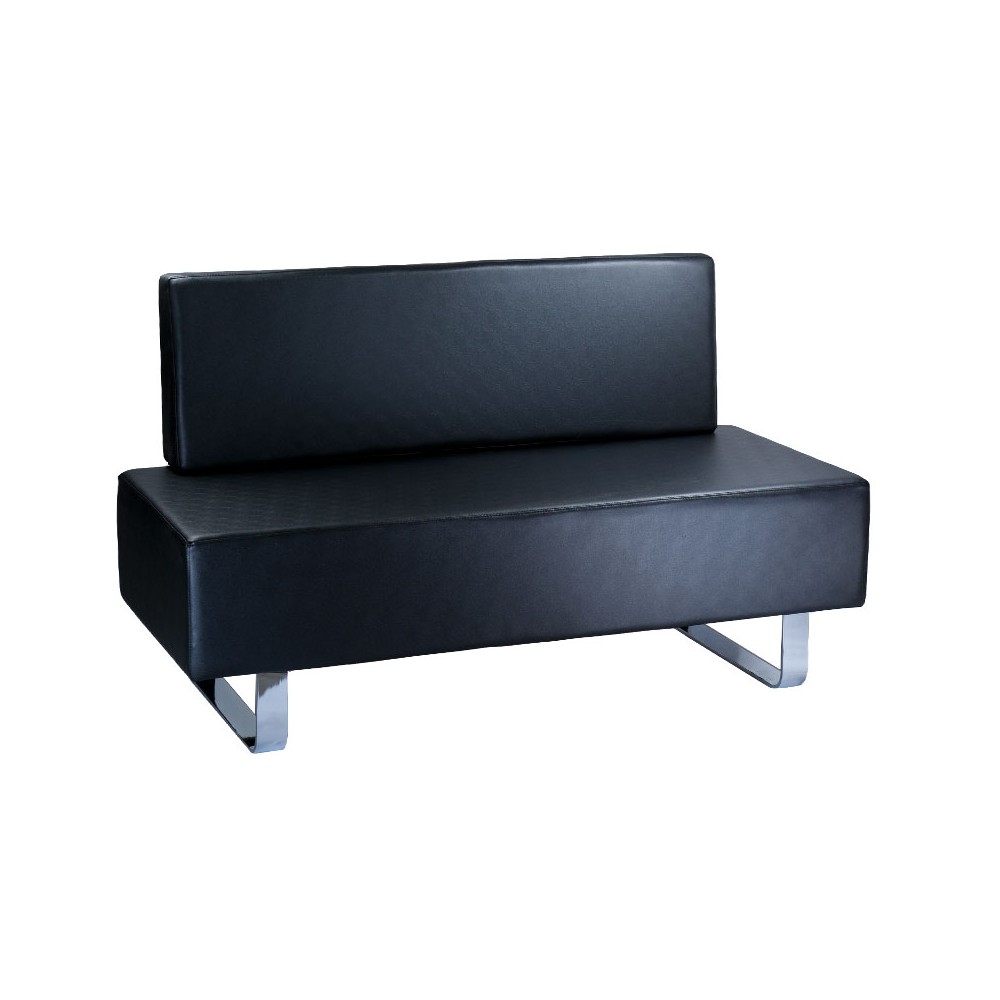 Kanapa do poczekalni Messina BD-6713 czarna