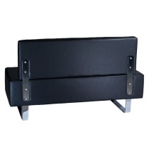 Kanapa do poczekalni Messina BD-6713 czarna