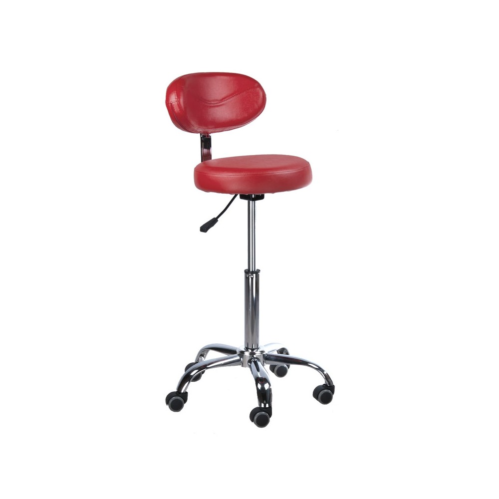 Taboret kosmetyczny z opar. BD-9934 czerwony
