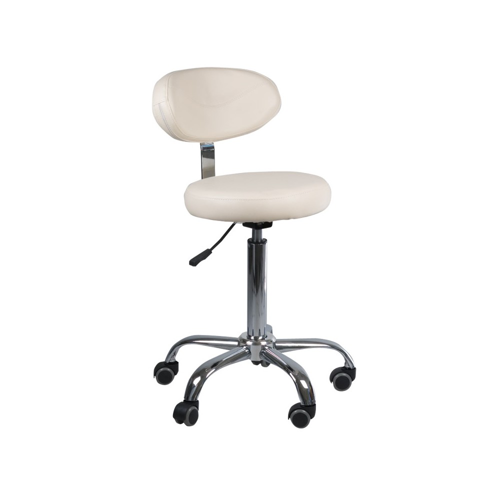 Taboret kosmetyczny z opar. BD-9934 kremowy