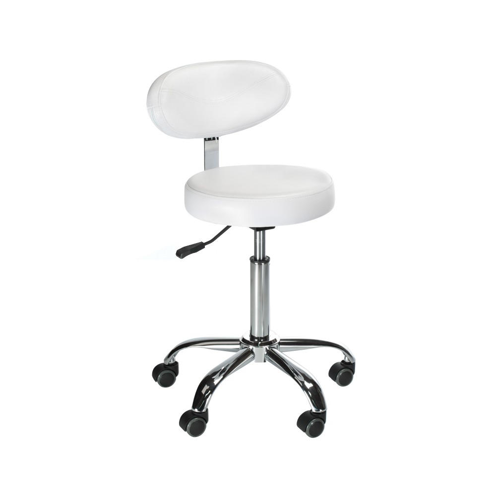 Taboret kosmetyczny z opar. BD-9934 biały