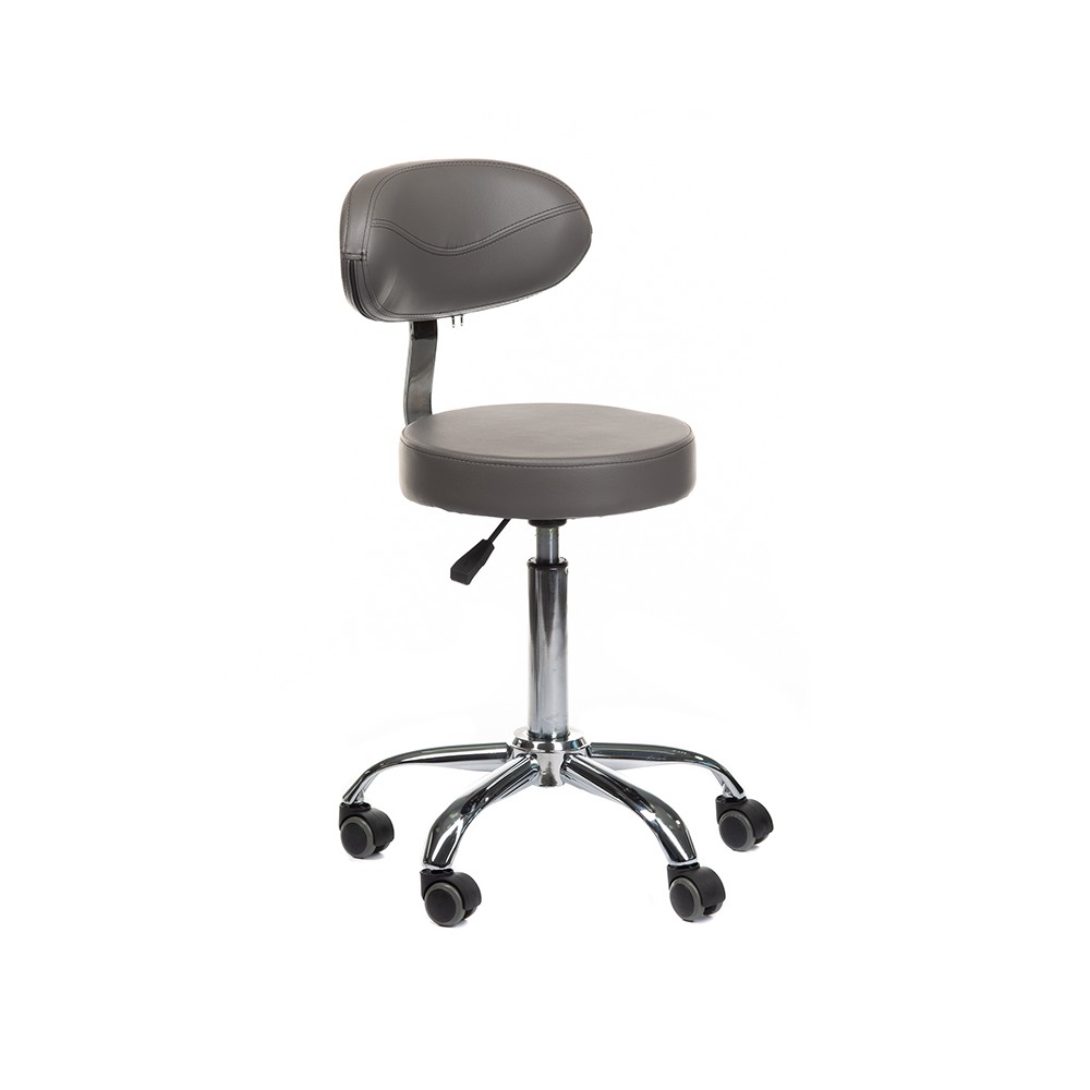 Taboret kosmetyczny z opar. BD-9934 szary