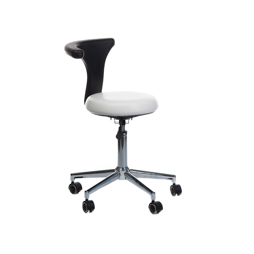 Taboret medyczny z podłokietnikiem BD-Y915 Biały