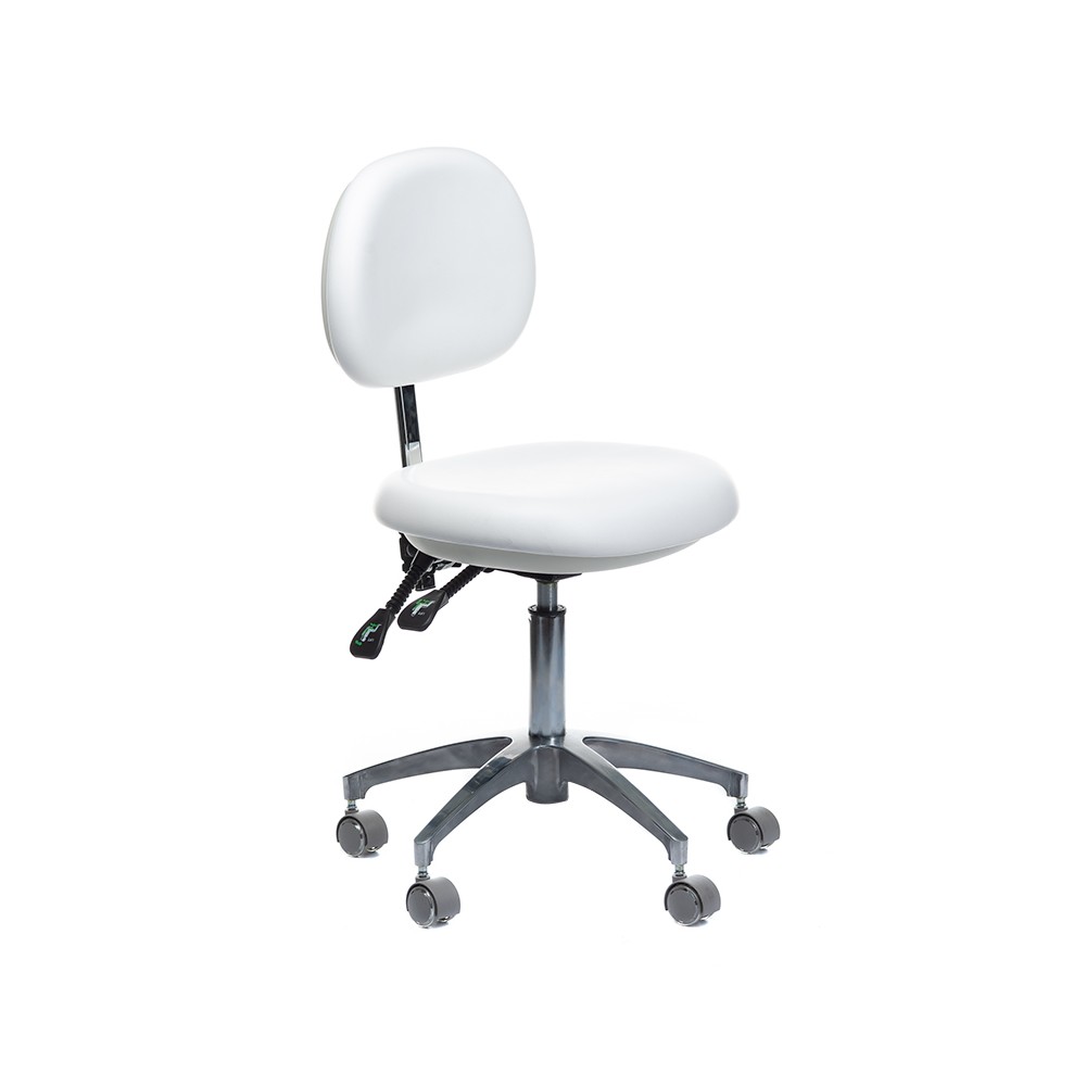 Taboret medyczny z oparciem BD-Y941 Biały