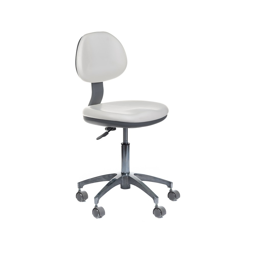 Taboret medyczny z oparciem BD-Y942 Biały