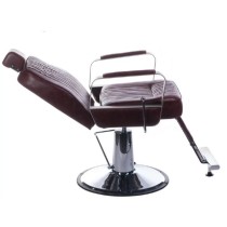 Fotel barberski HOMER BH-31237 Brązowy
