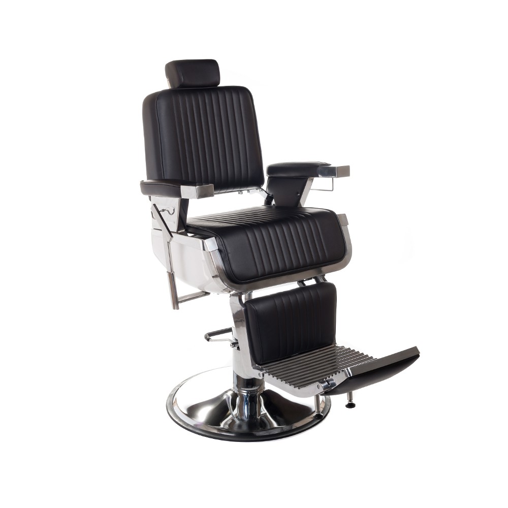 Fotel barberski LUMBER BH-31823 Czarny