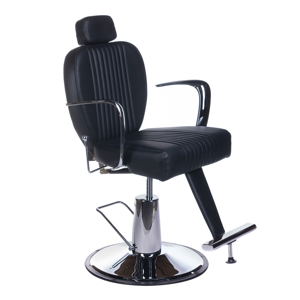 Fotel barberski BJORN BH-3318 Czarny matowy