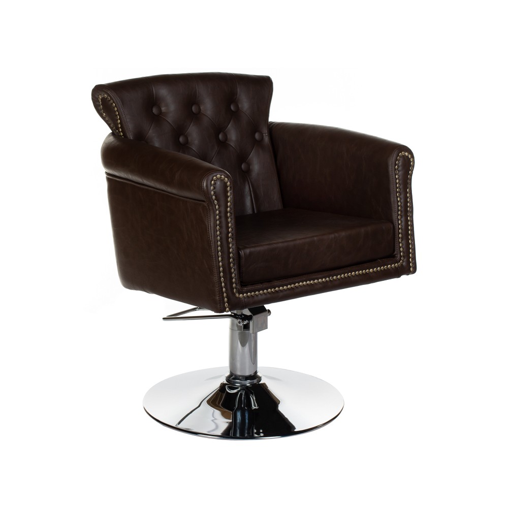Fotel fryzjerski ALBERTO BH-8038 brązowy