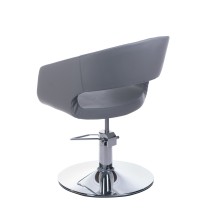 Fotel fryzjerski Paolo BH-8821 jasny szary