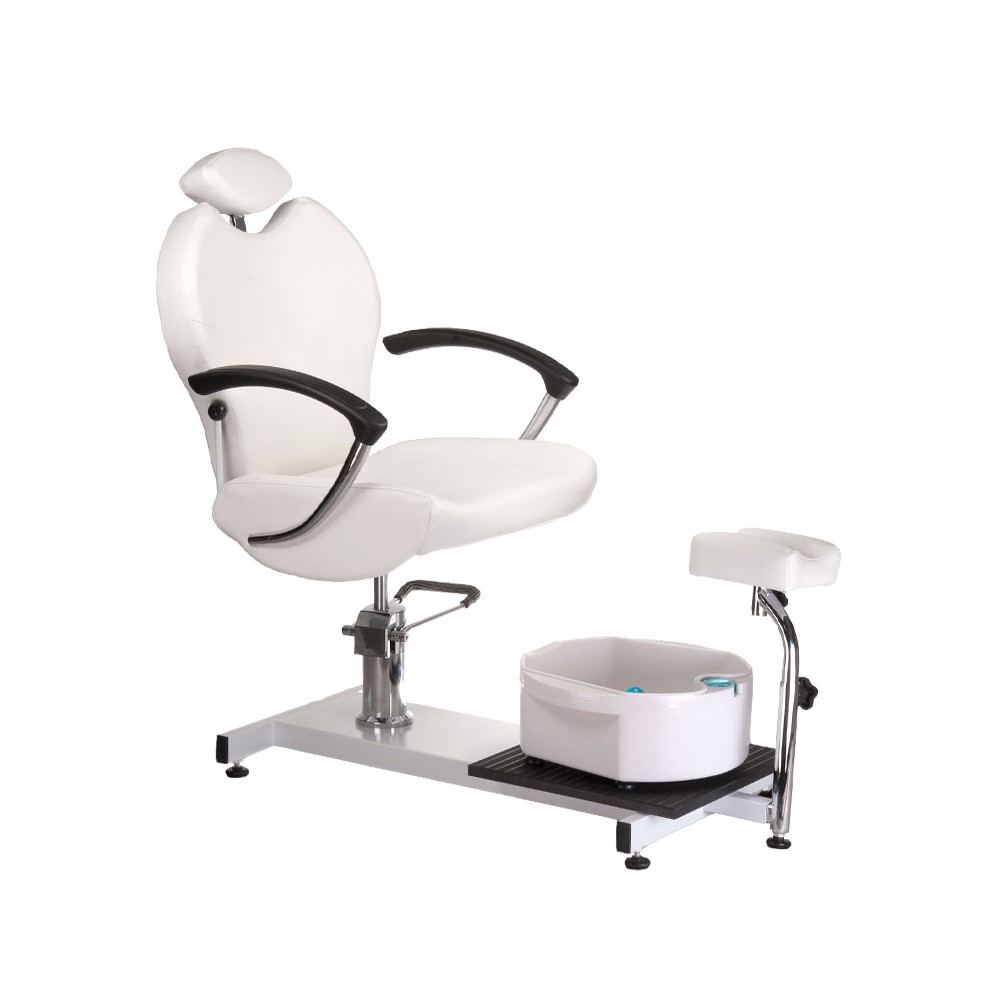 Fotel do pedicure z masażerem stóp BR-2301 biały