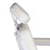 Elektryczny fotel kosmet podgrzewany BR-6686 biały
