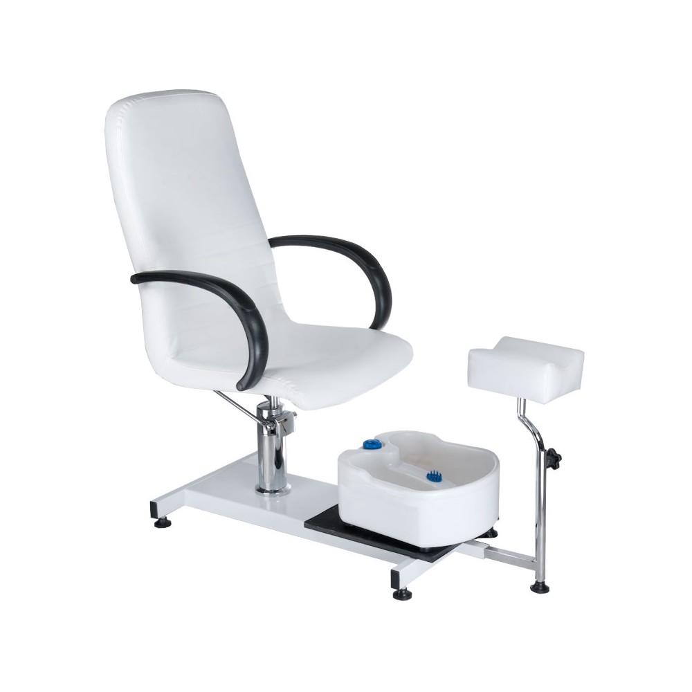 Fotel do pedicure z masażerem stóp BW-100 biały