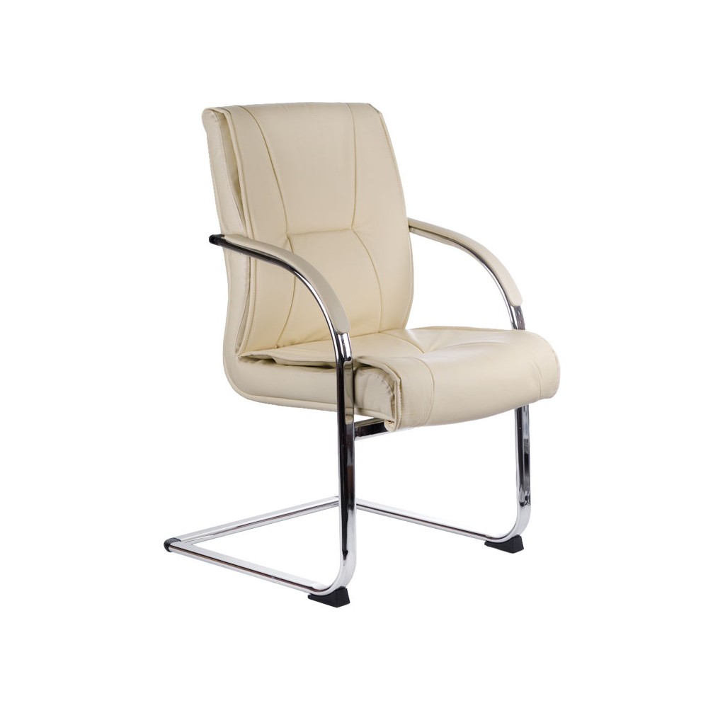 Fotel konferencyjny CorpoComfort BX-3345 Kremowy