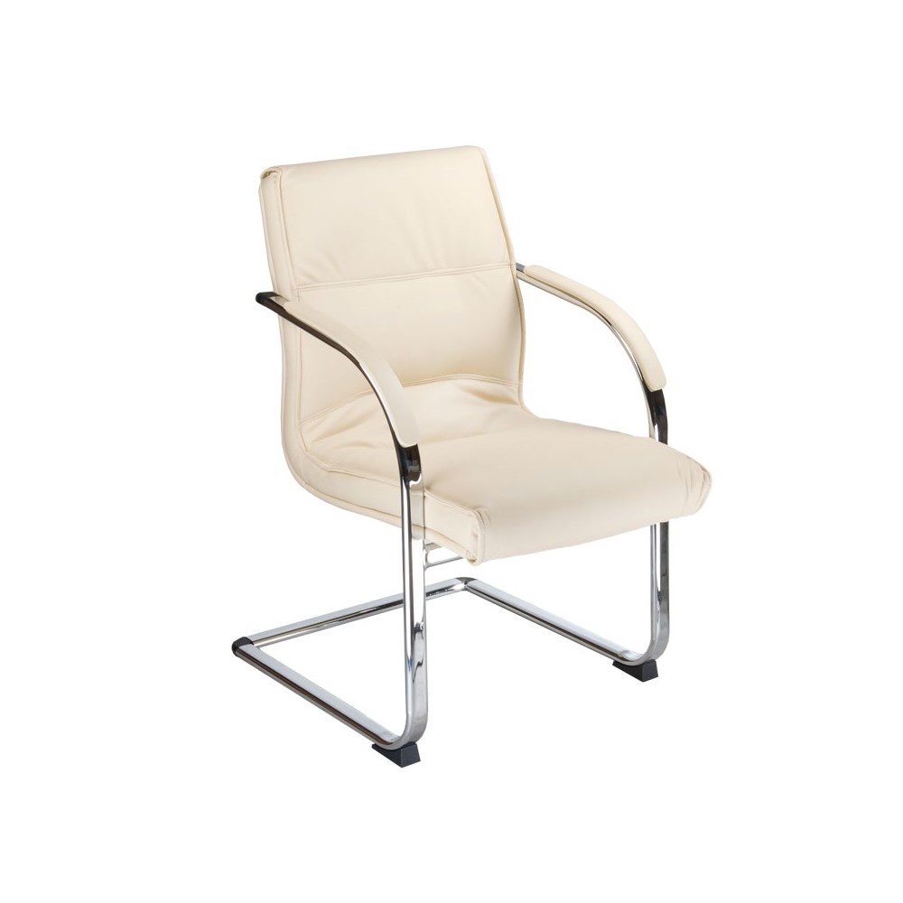 Fotel konferencyjny CorpoComfort BX-3346 Kremowy