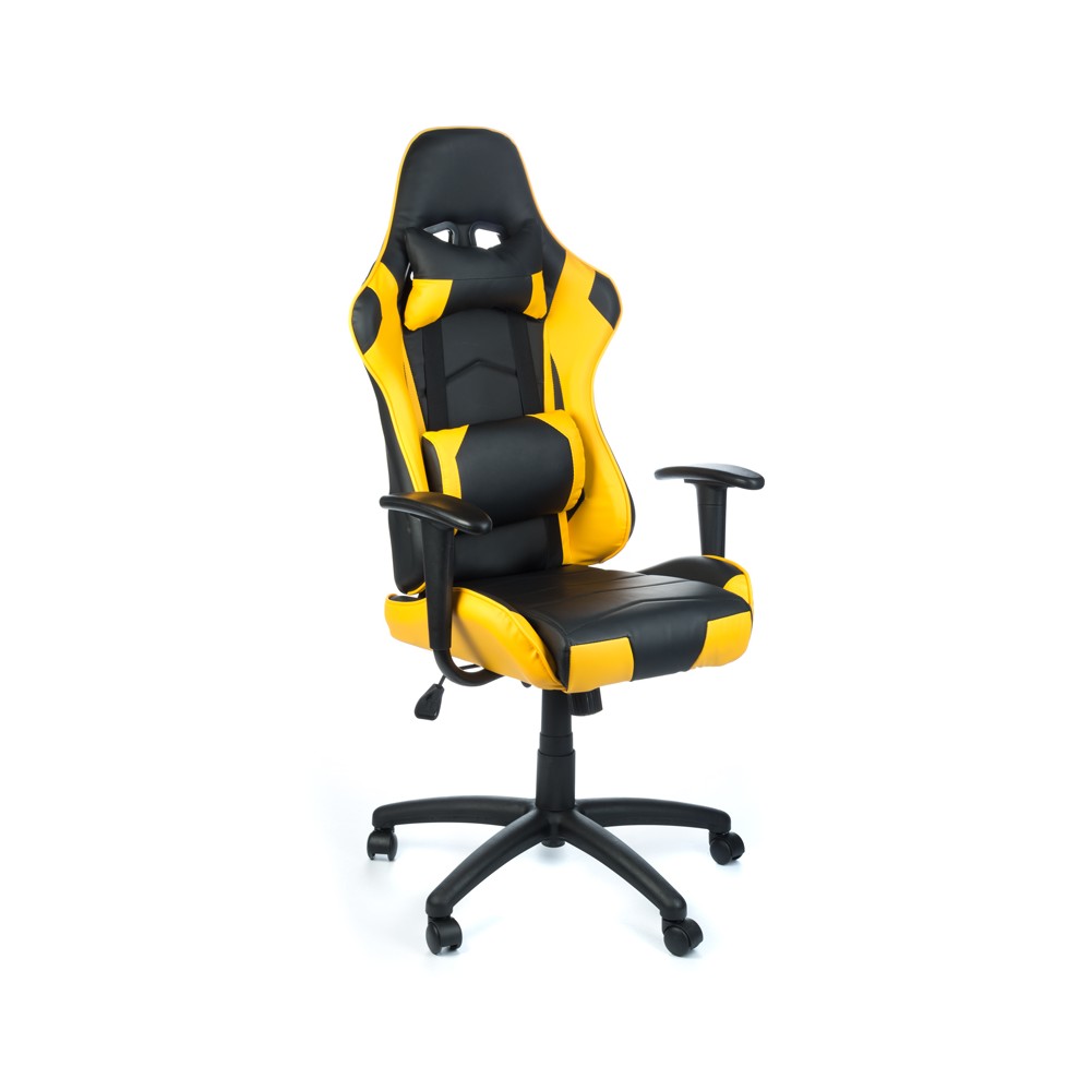 Fotel gamingowy RACER CorpoComfort BX-3700 Żółty