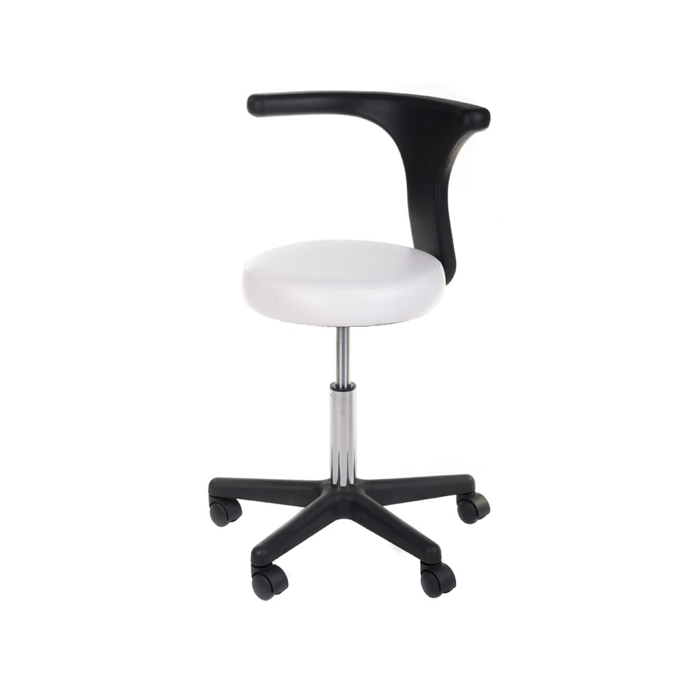 Taboret medyczny + podłokietnik NG-CH049 biały