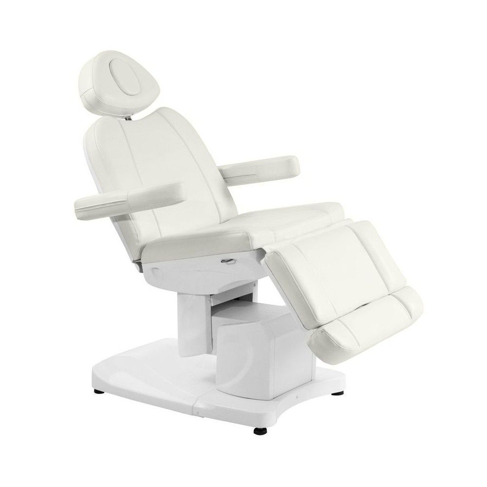 Fotel kosmetyczny elektryczny Azzurro 708A 4 silniki biały
