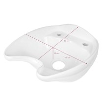 Misa ceramiczna do myjni fryzjerskiej Gabbiano biała