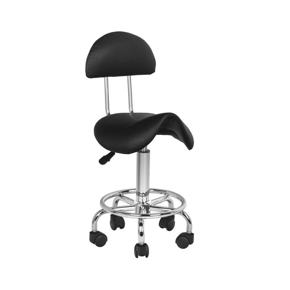 Taboret kosmetyczny 6001 czarny