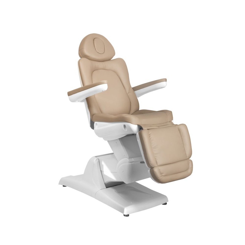 Fotel kosmetyczny elektryczny Azzurro 870 3 silniki Cappuccino