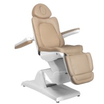 Fotel kosmetyczny elektryczny Azzurro 870 3 silniki Cappuccino