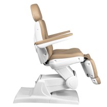 Fotel kosmetyczny elektryczny Azzurro 870 3 silniki Cappuccino