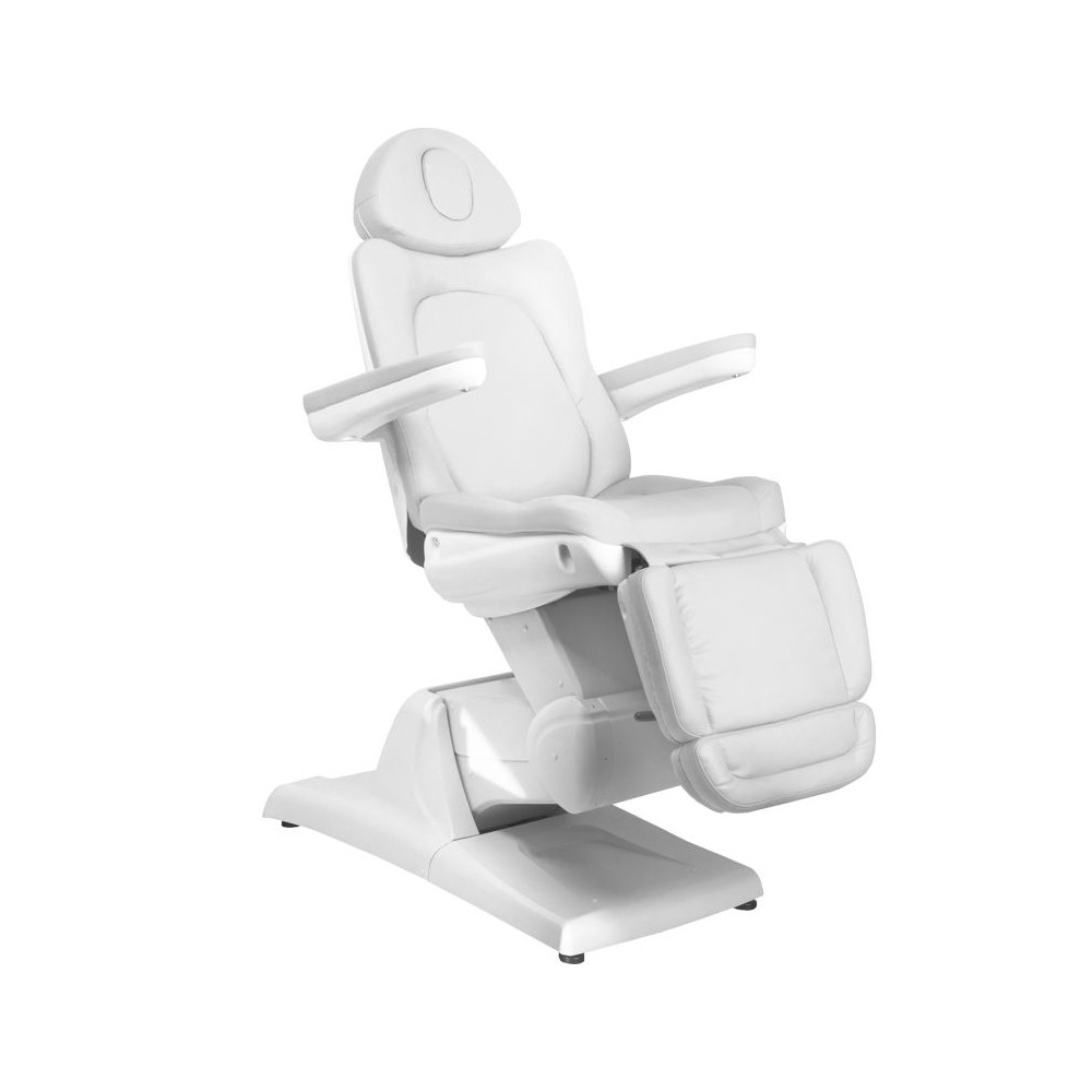 Fotel kosmetyczny elektryczny Azzurro 870 3 silniki biały