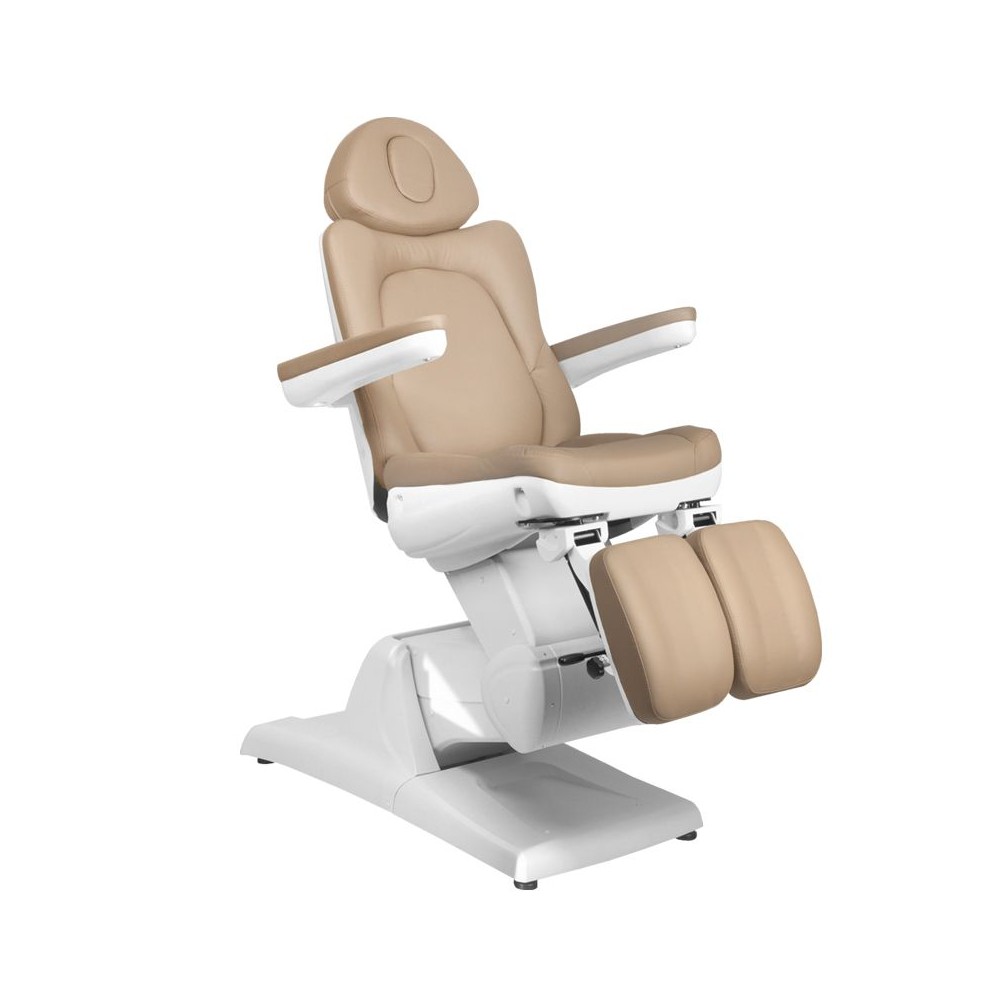 Fotel kosmetyczny do pedicure elektryczny Azzurro 870S 3 silniki Cappuccino