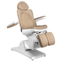 Fotel kosmetyczny do pedicure elektryczny Azzurro 870S 3 silniki Cappuccino