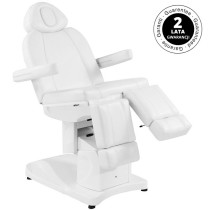 Fotel kosmetyczny do pedicure elektryczny Azzurro 708AS 3 silniki biały