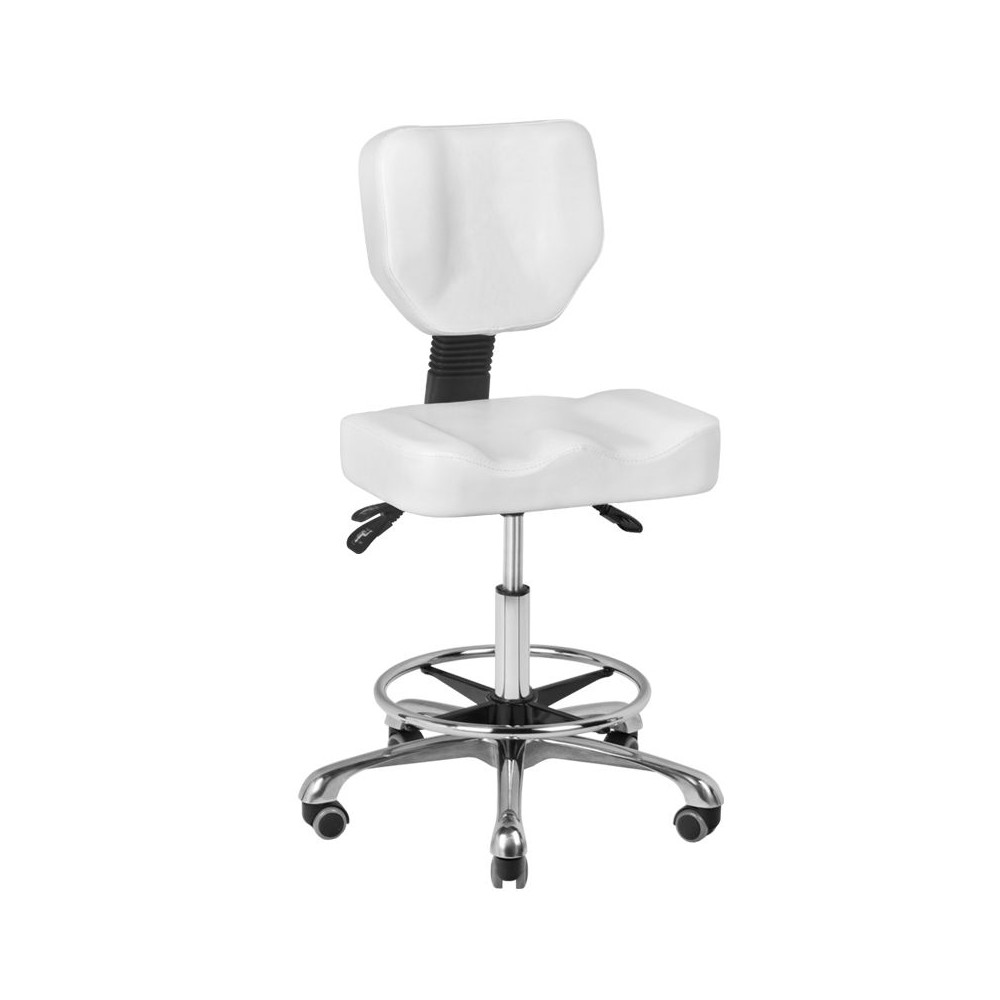 Taboret kosmetyczny A-4299 biały