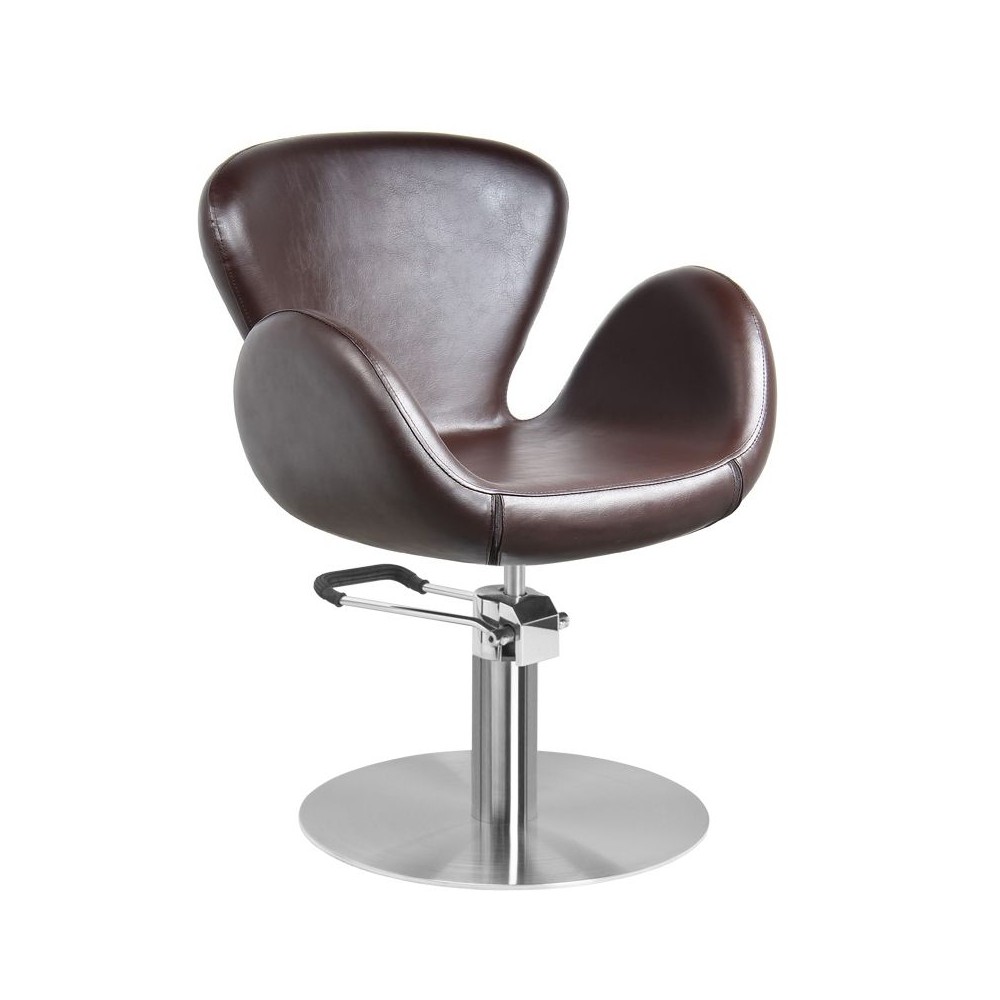 Fotel fryzjerski Gabbiano Amsterdam brązowy