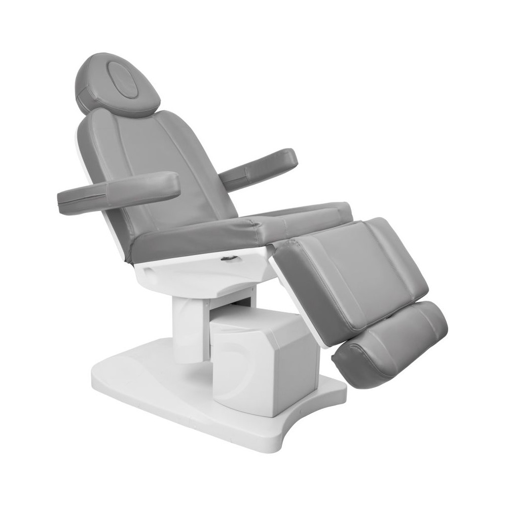 Fotel kosmetyczny elektryczny Azzurro 708A 4 silniki szary